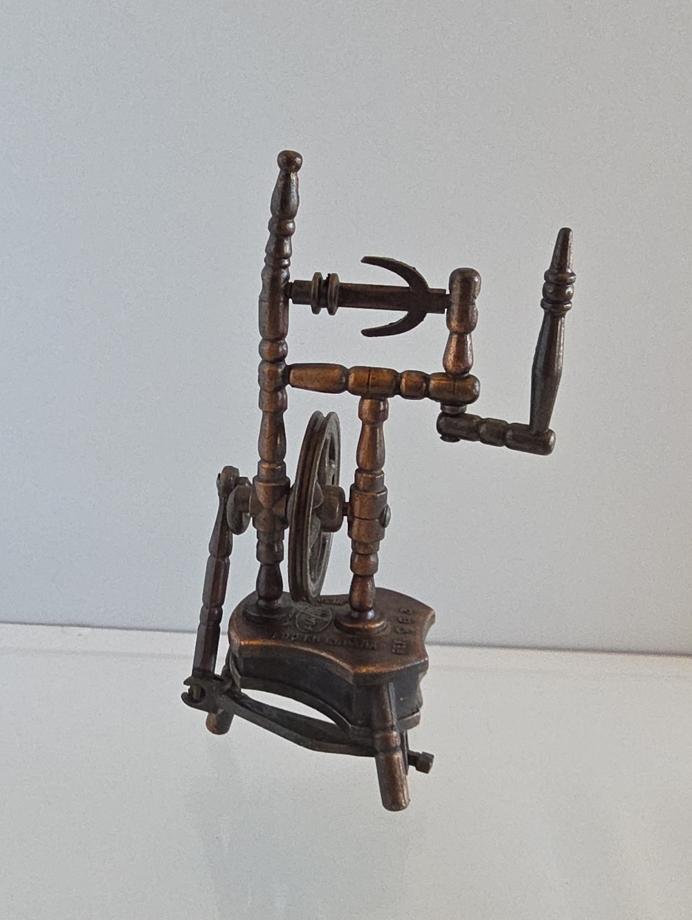 Vintage Playme Spain Diecast Pencil Sharpener Mini Spinning Wheel